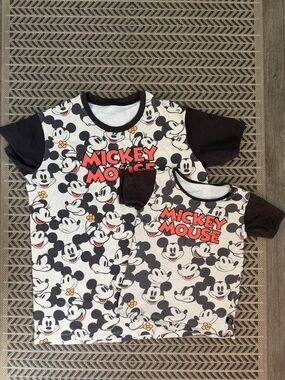 Rags to Raches Minnie and Mickey Shirt Mommy and Me Bundle